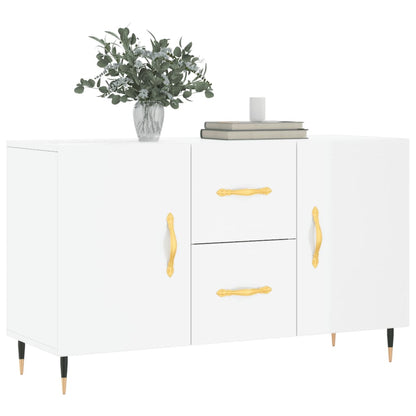 Sideboard Hochglanz-Weiß 100x36x60 cm Holzwerkstoff