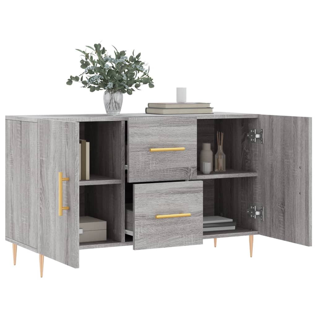 Sideboard Grau Sonoma 100x36x60 cm Holzwerkstoff