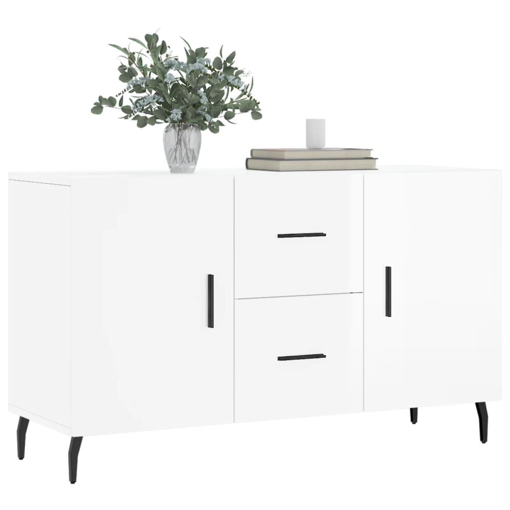 Sideboard Hochglanz-Weiß 100x36x60 cm Holzwerkstoff