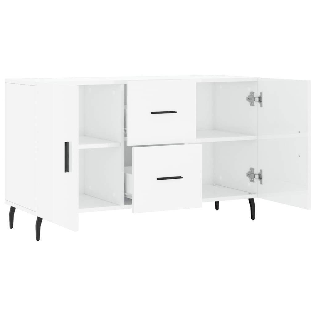 Sideboard Hochglanz-Weiß 100x36x60 cm Holzwerkstoff