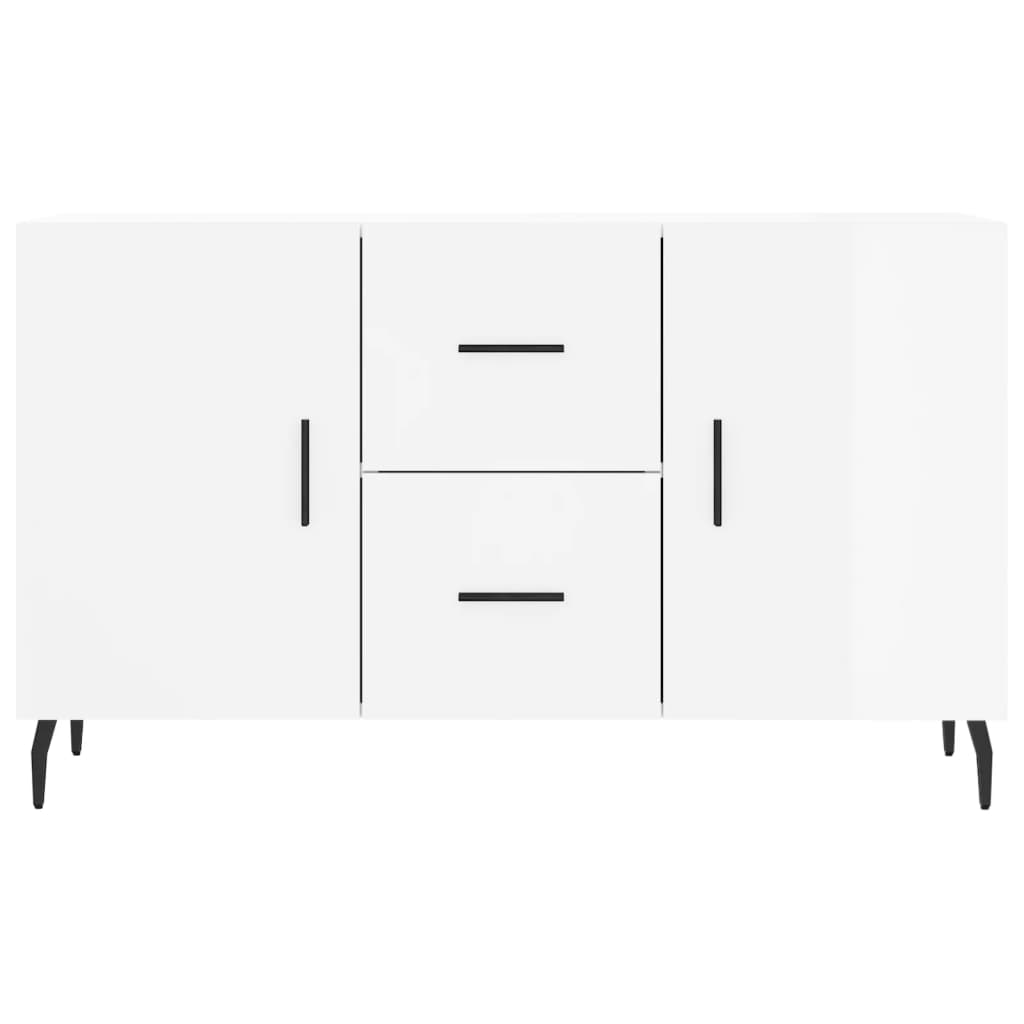 Sideboard Hochglanz-Weiß 100x36x60 cm Holzwerkstoff