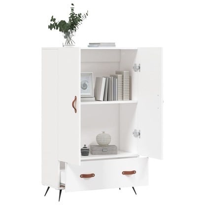 Highboard Hvid 69,5x31x115 cm Træmateriale