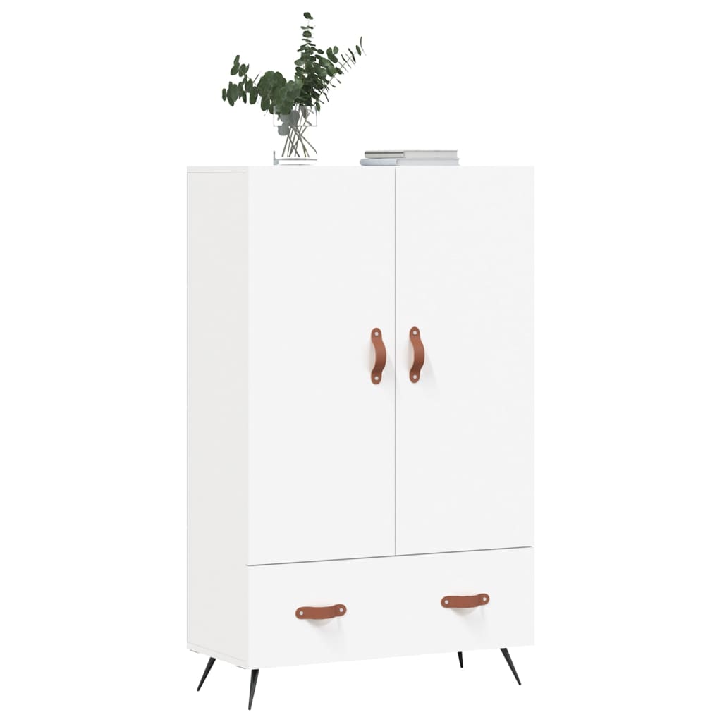 Highboard Hvid 69,5x31x115 cm Træmateriale