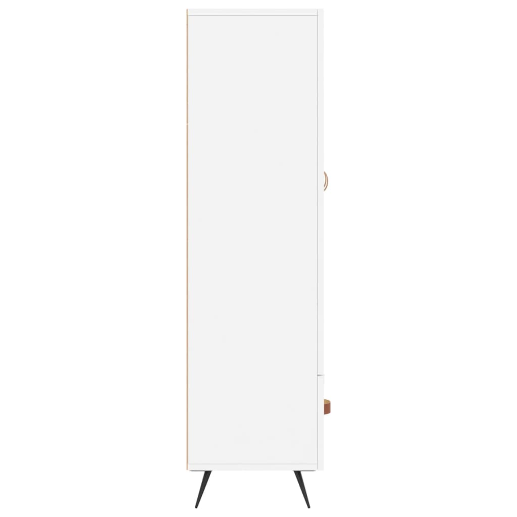 Highboard Hvid 69,5x31x115 cm Træmateriale