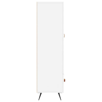 Highboard Hvid 69,5x31x115 cm Træmateriale