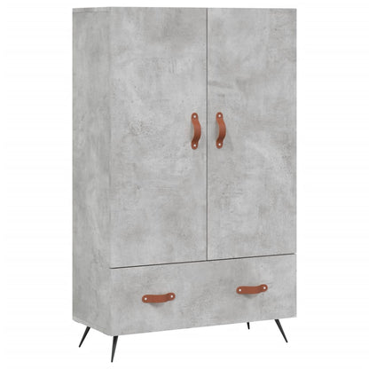 Highboard Betongrau 69,5x31x115 cm Holzwerkstoff