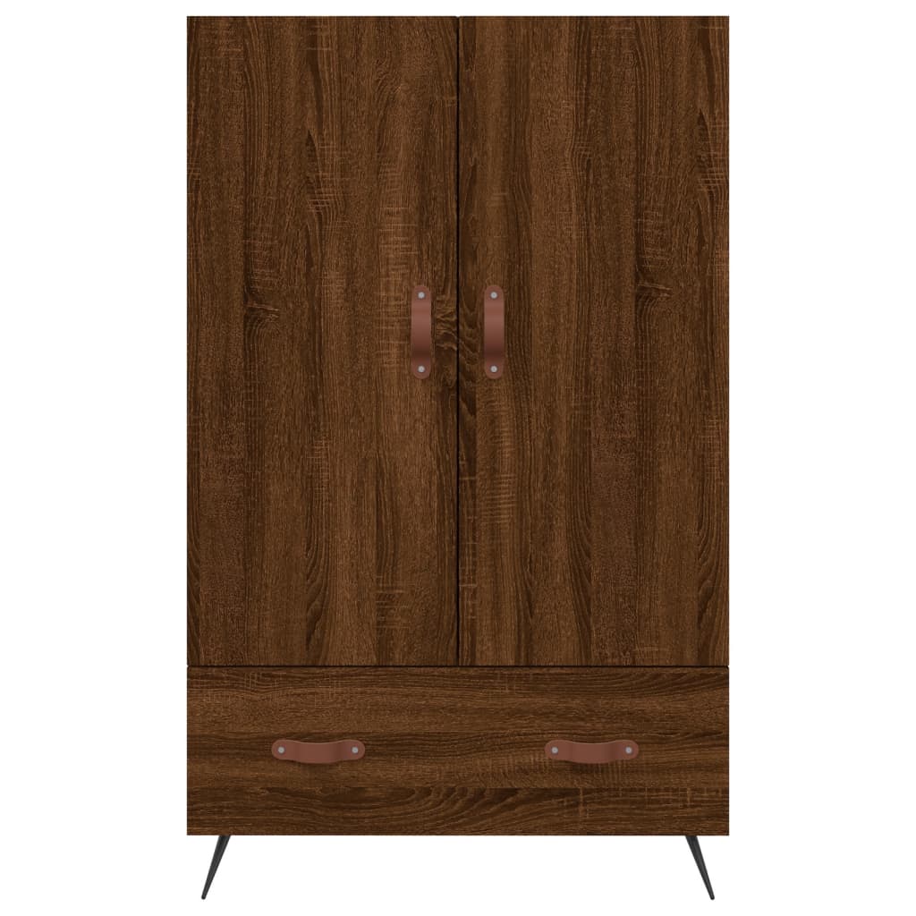 Highboard Braun Eichen-Optik 69,5x31x115 cm Holzwerkstoff