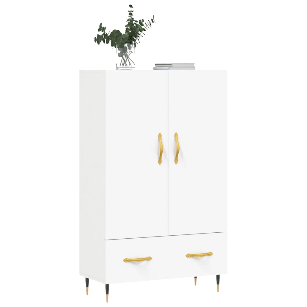 Highboard Weiß 69,5x31x115 cm Holzwerkstoff