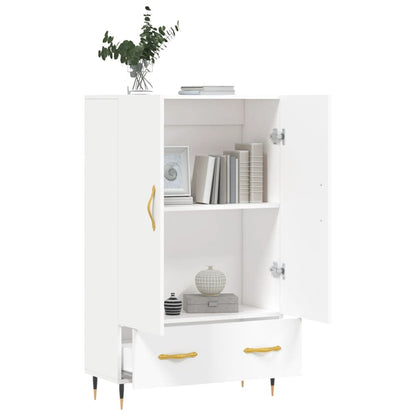 Highboard Weiß 69,5x31x115 cm Holzwerkstoff