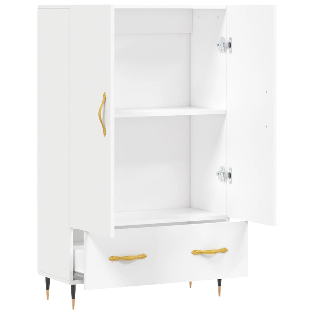 Highboard Weiß 69,5x31x115 cm Holzwerkstoff