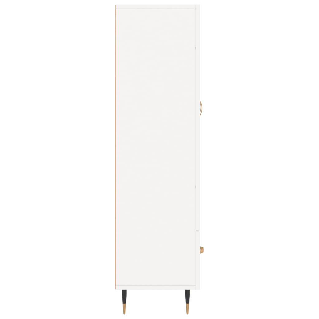 Highboard Weiß 69,5x31x115 cm Holzwerkstoff