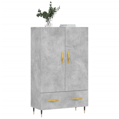 Highboard Betongrau 69,5x31x115 cm Holzwerkstoff