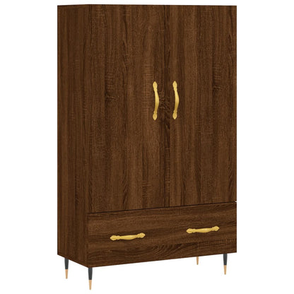 Highboard Braun Eichen-Optik 69,5x31x115 cm Holzwerkstoff