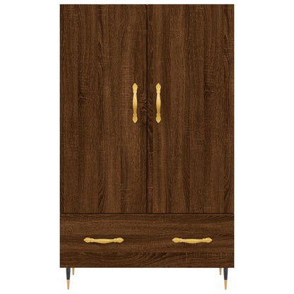 Highboard Braun Eichen-Optik 69,5x31x115 cm Holzwerkstoff