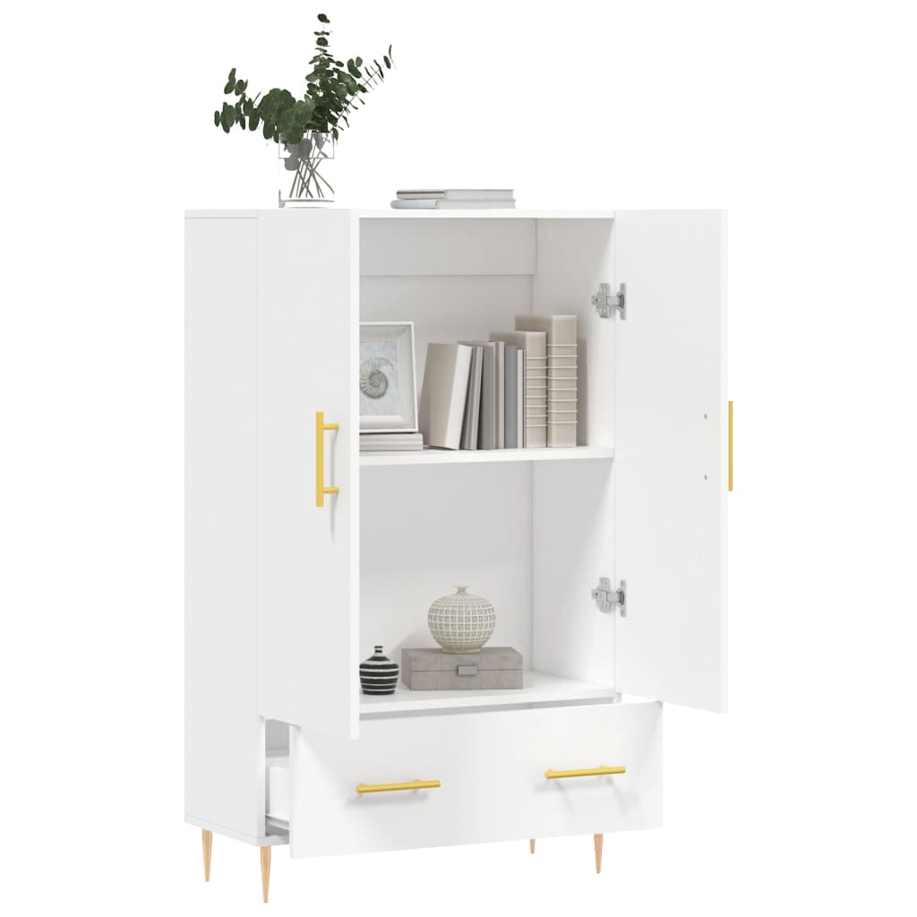 Highboard Weiß 69,5x31x115 cm Holzwerkstoff