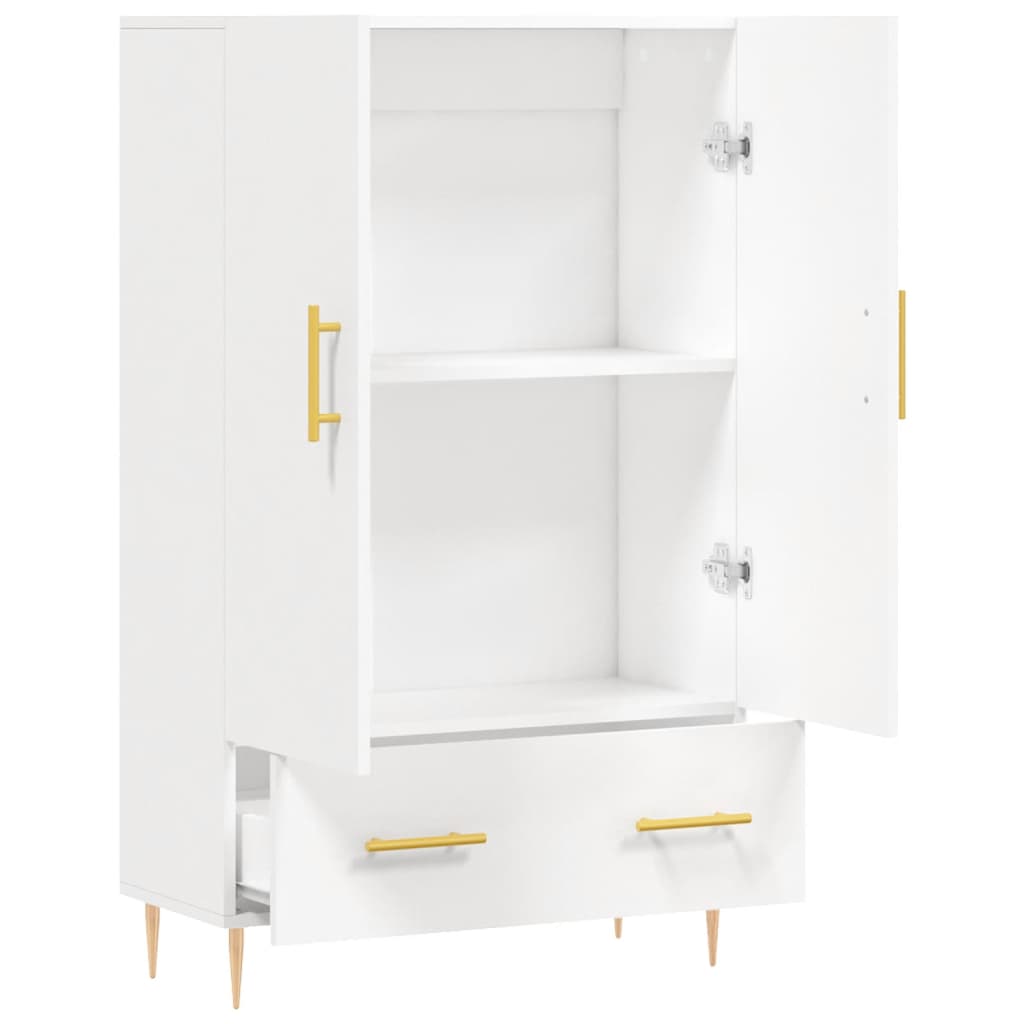 Highboard Weiß 69,5x31x115 cm Holzwerkstoff