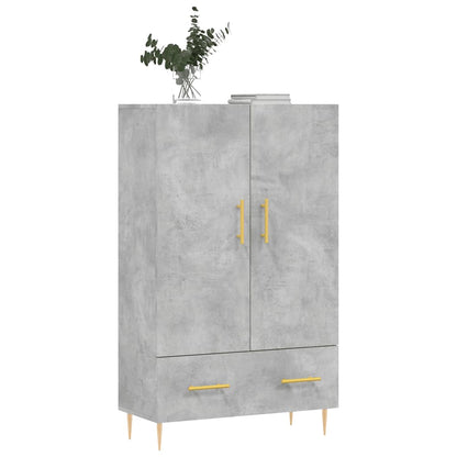 Highboard Betongrau 69,5x31x115 cm Holzwerkstoff
