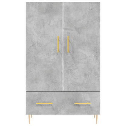 Highboard Betongrau 69,5x31x115 cm Holzwerkstoff
