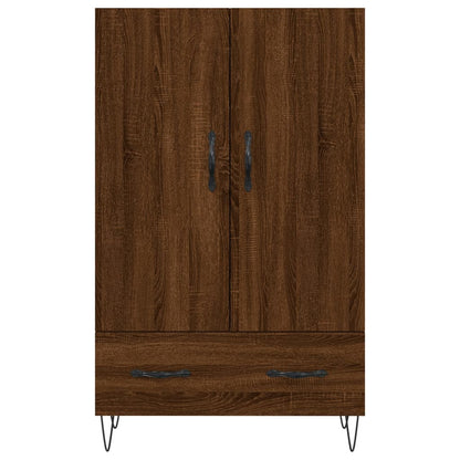Highboard Braun Eichen-Optik 69,5x31x115 cm Holzwerkstoff