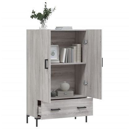 Highboard Grau Sonoma 69,5x31x115 cm Holzwerkstoff