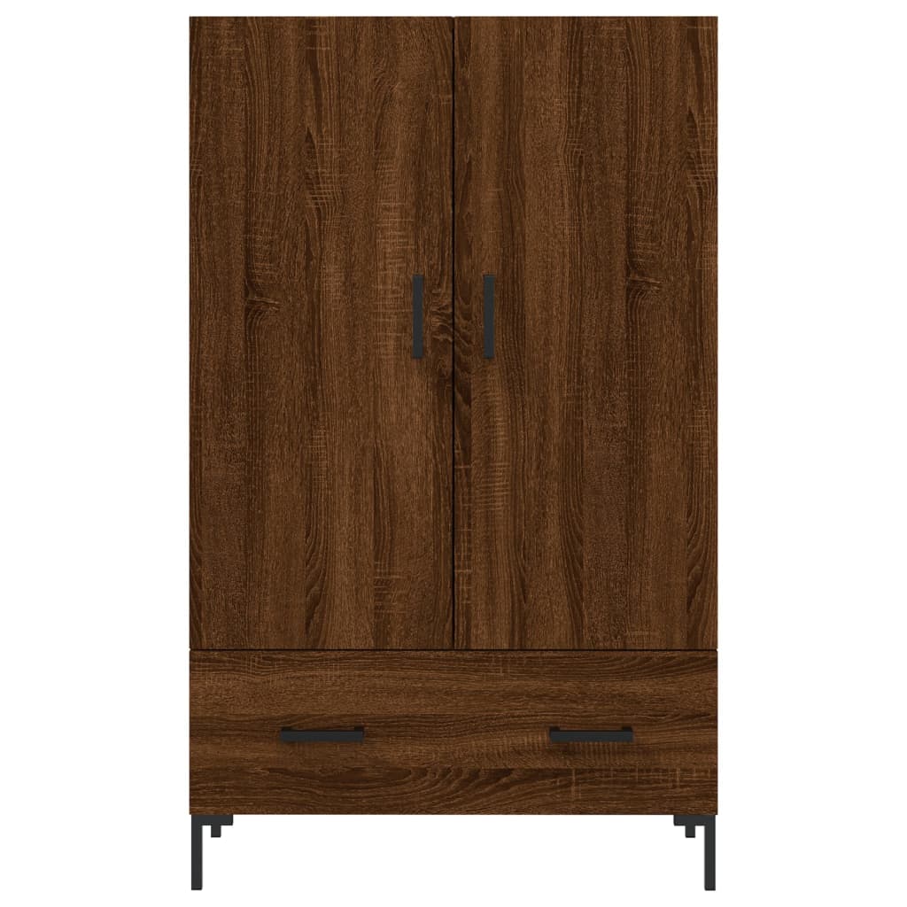 Highboard Braun Eichen-Optik 69,5x31x115 cm Holzwerkstoff