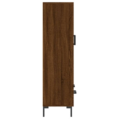 Highboard Braun Eichen-Optik 69,5x31x115 cm Holzwerkstoff