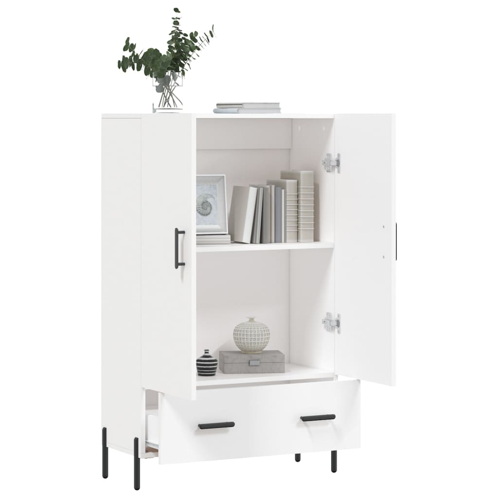 Highboard Hvid 69,5x31x115 cm Træmateriale