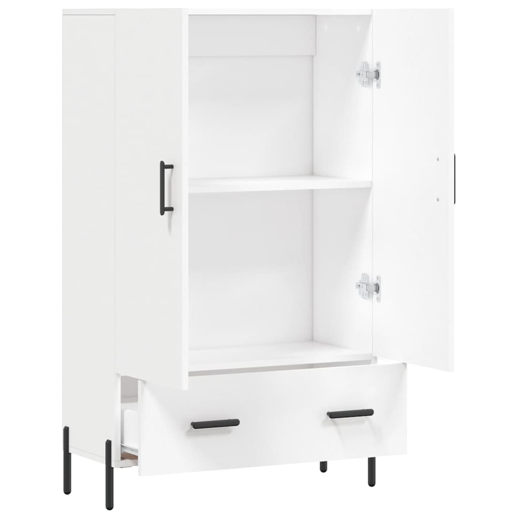 Highboard Hvid 69,5x31x115 cm Træmateriale