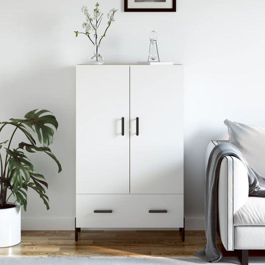 Highboard Hvid 69,5x31x115 cm Træmateriale