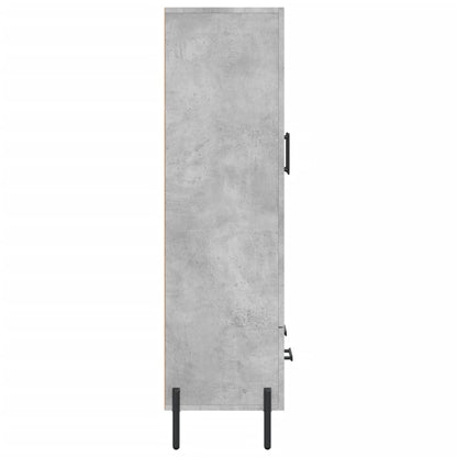 Highboard Betongrau 69,5x31x115 cm Holzwerkstoff
