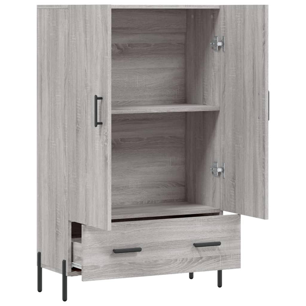 Highboard Grau Sonoma 69,5x31x115 cm Holzwerkstoff