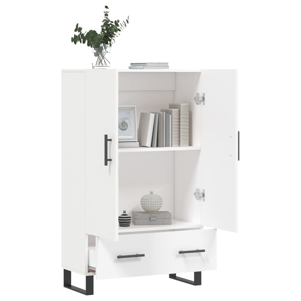 Highboard Weiß 69,5x31x115 cm Holzwerkstoff