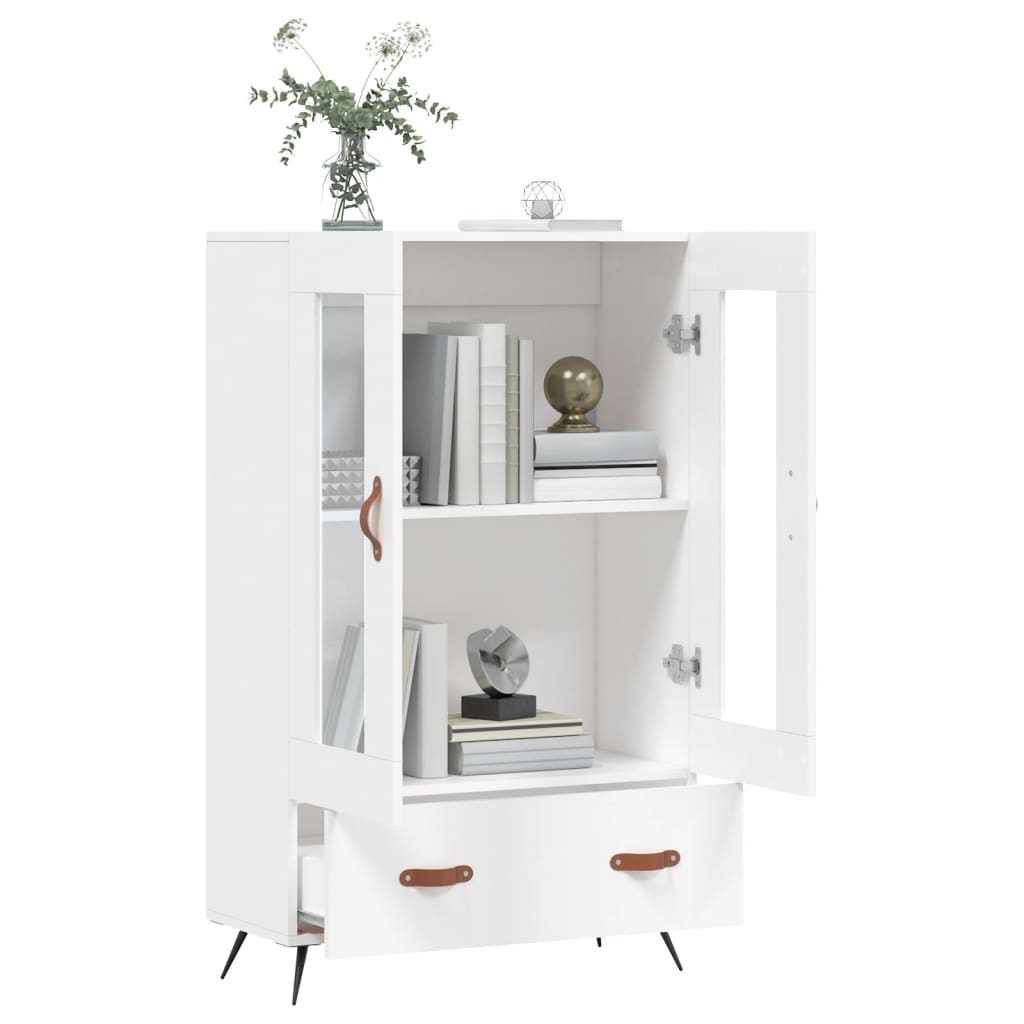 Highboard Weiß 69,5x31x115 cm Holzwerkstoff