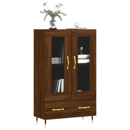 Highboard Braun Eichen-Optik 69,5x31x115 cm Holzwerkstoff