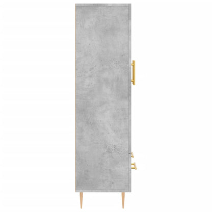 Highboard Betongrau 69,5x31x115 cm Holzwerkstoff