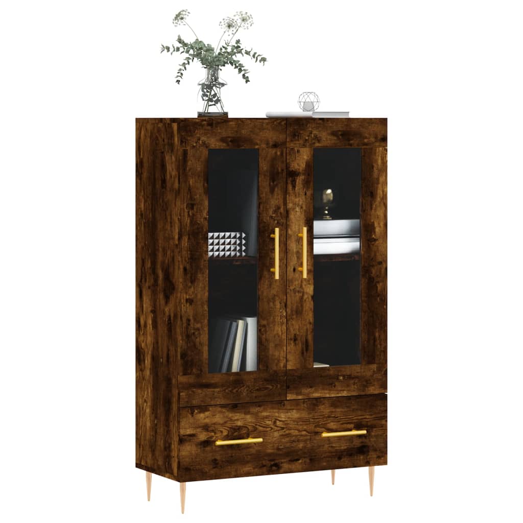 Highboard Räuchereiche 69,5x31x115 cm Holzwerkstoff