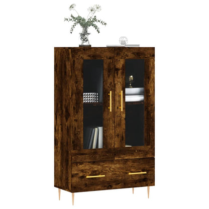 Highboard Räuchereiche 69,5x31x115 cm Holzwerkstoff