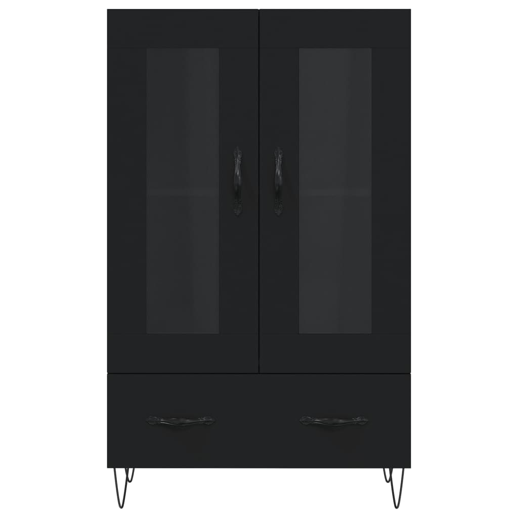 Highboard Schwarz 69,5x31x115 cm Holzwerkstoff