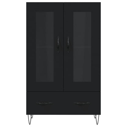 Highboard Schwarz 69,5x31x115 cm Holzwerkstoff