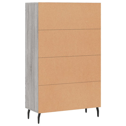 Highboard Grau Sonoma 69,5x31x115 cm Holzwerkstoff