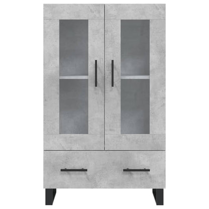 Highboard Betongrau 69,5x31x115 cm Holzwerkstoff