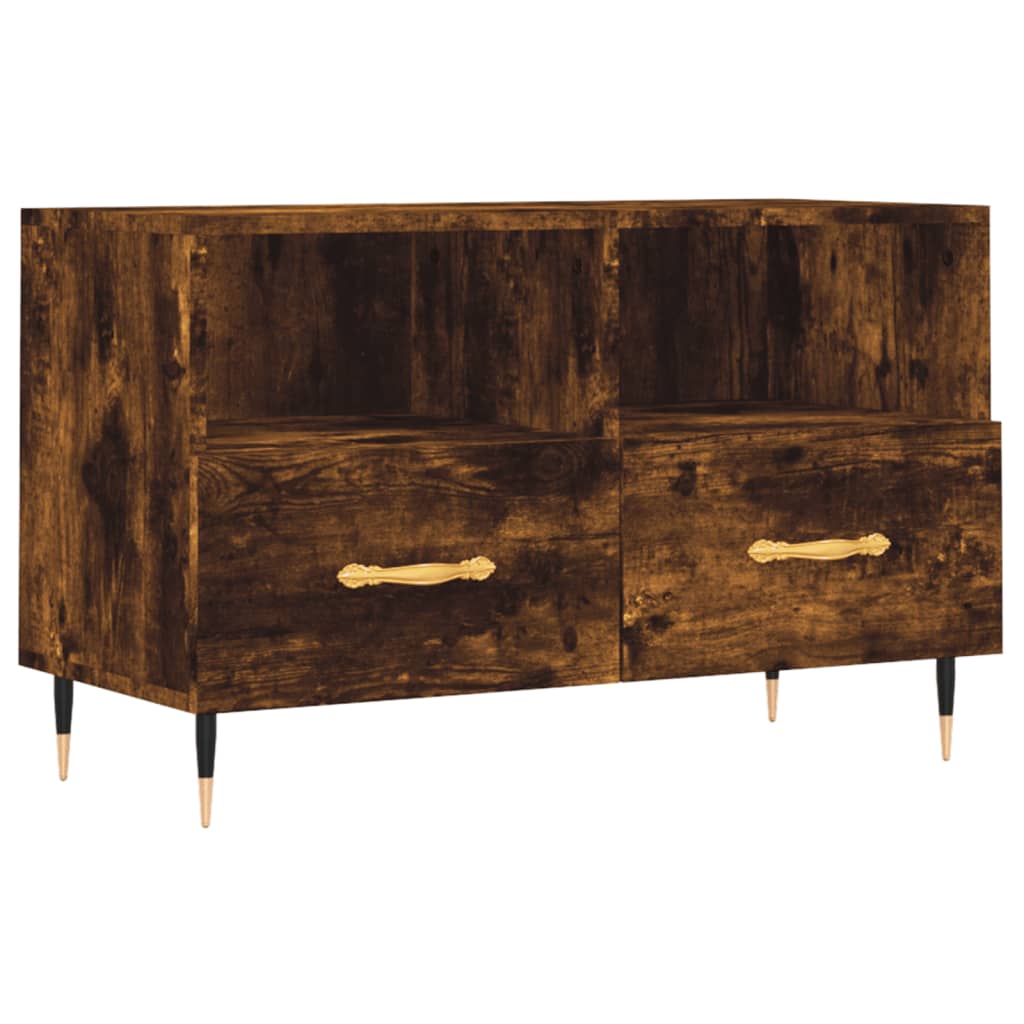 TV-møbel røget eg 80x36x50 cm træmateriale