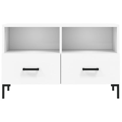 TV-Schrank Weiß 80x36x50 cm Holzwerkstoff