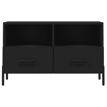 TV-Schrank Schwarz 80x36x50 cm Holzwerkstoff
