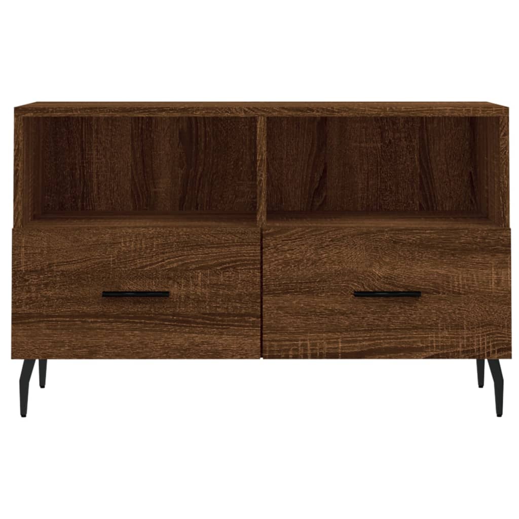 TV-Schrank Braun Eichen-Optik 80x36x50 cm Holzwerkstoff
