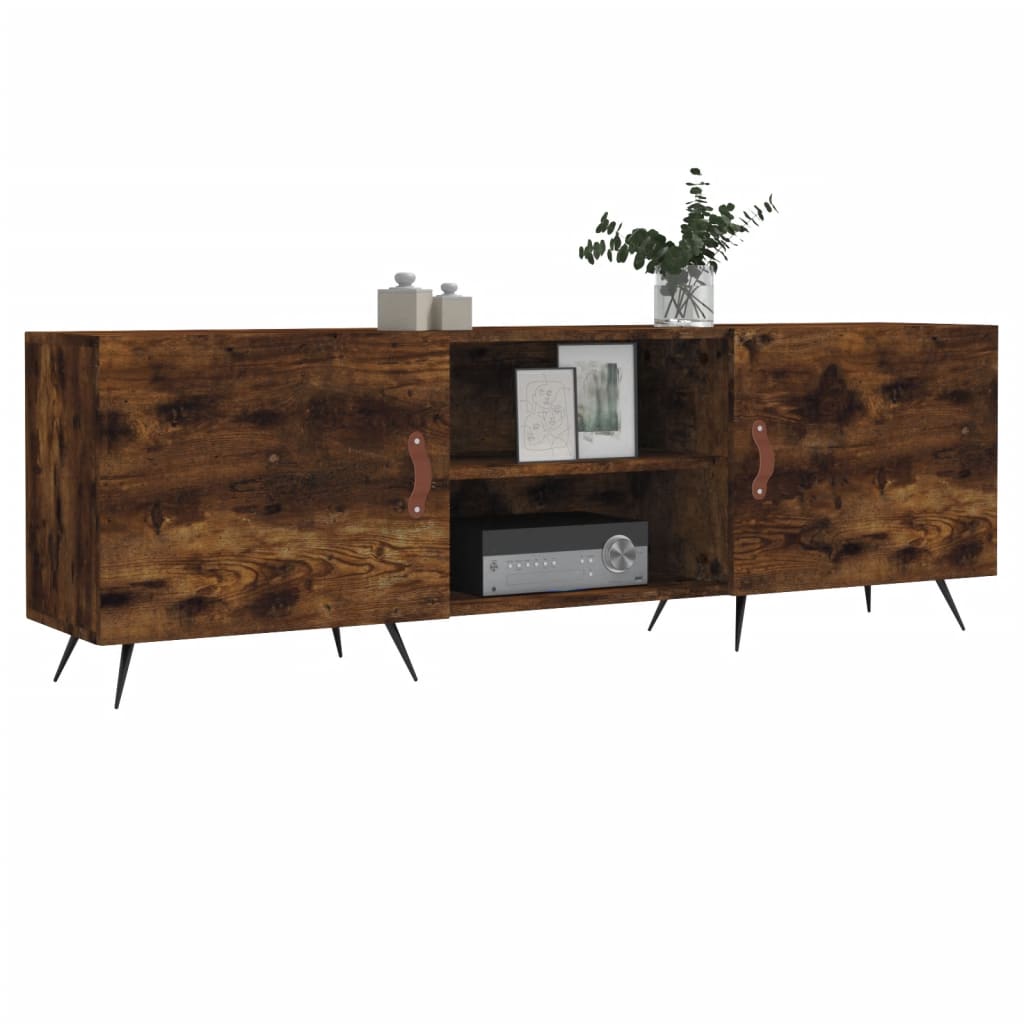 TV-Schrank Räuchereiche 150x30x50 cm Holzwerkstoff