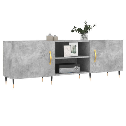 TV-Schrank Betongrau 150x30x50 cm Holzwerkstoff
