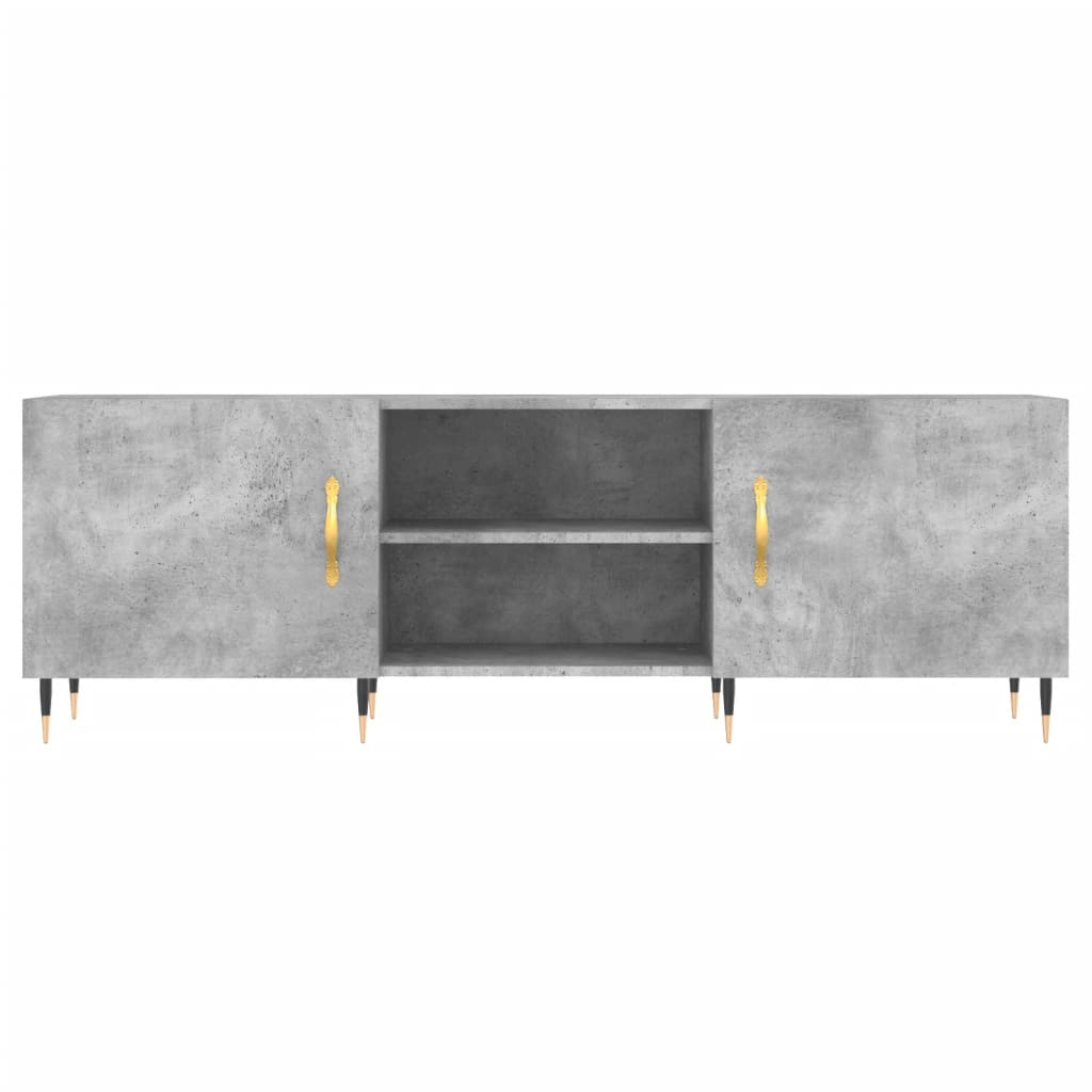 TV-Schrank Betongrau 150x30x50 cm Holzwerkstoff