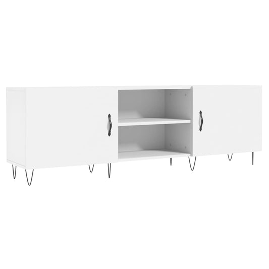 TV-skab Hvid 150x30x50 cm Træ Materiale