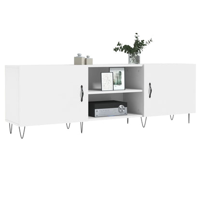 TV-skab Hvid 150x30x50 cm Træ Materiale